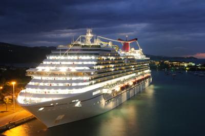 Cruise ship in Falmouth, Jamaica