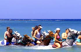 Horseback riding in Jamaica, https://www.jamaica-reggae-music-vacation.com/Runaway-Bay-Jamaica-Activities.html