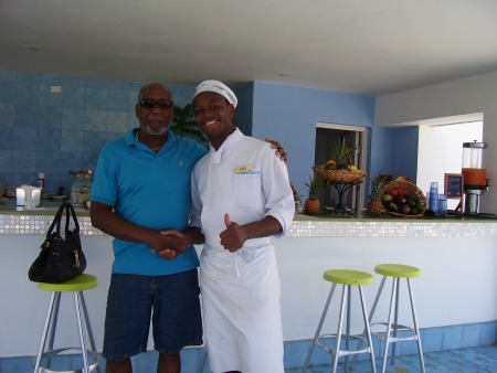 Juice and Organic counter on the beach at Couples Tower Isle, Ocho Rios Jamaic