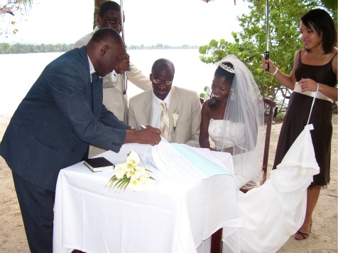 Wedding at Riu Hotel on Negril beach